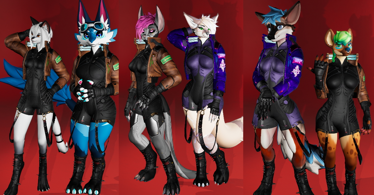 Samurai Tech (VRChat Cyberpunk outfit)