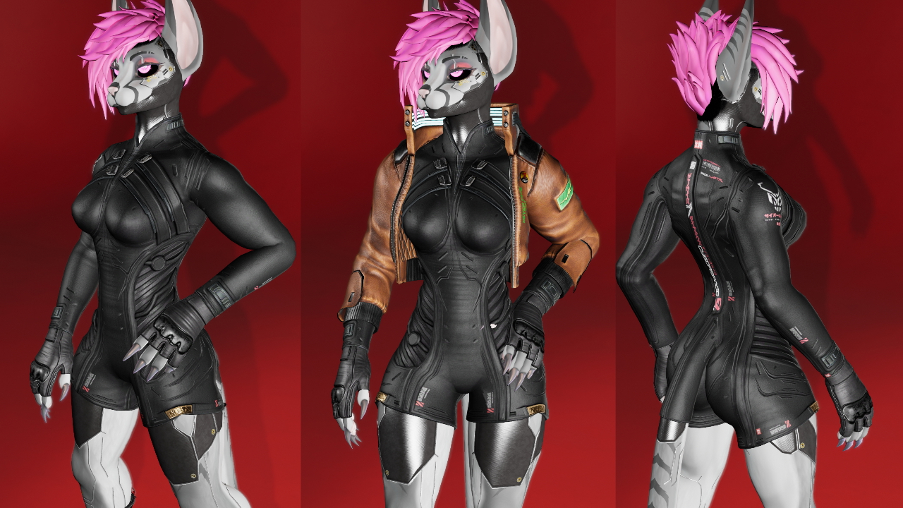 Samurai Tech (VRChat Cyberpunk outfit)