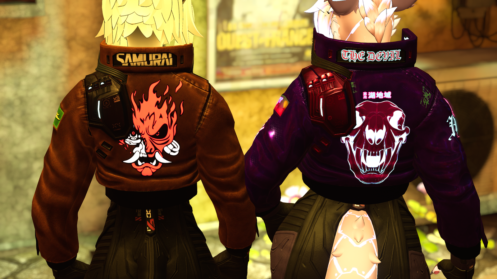 Samurai Tech (VRChat Cyberpunk outfit)