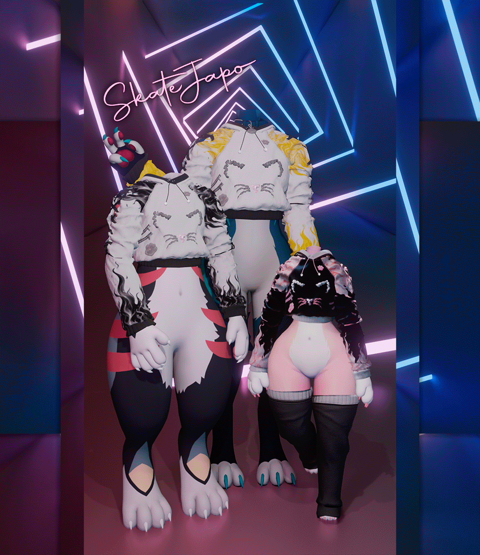 S-Fire Hoodie (Deira, Mayu and Novabeast)  [Commercial & Personal]