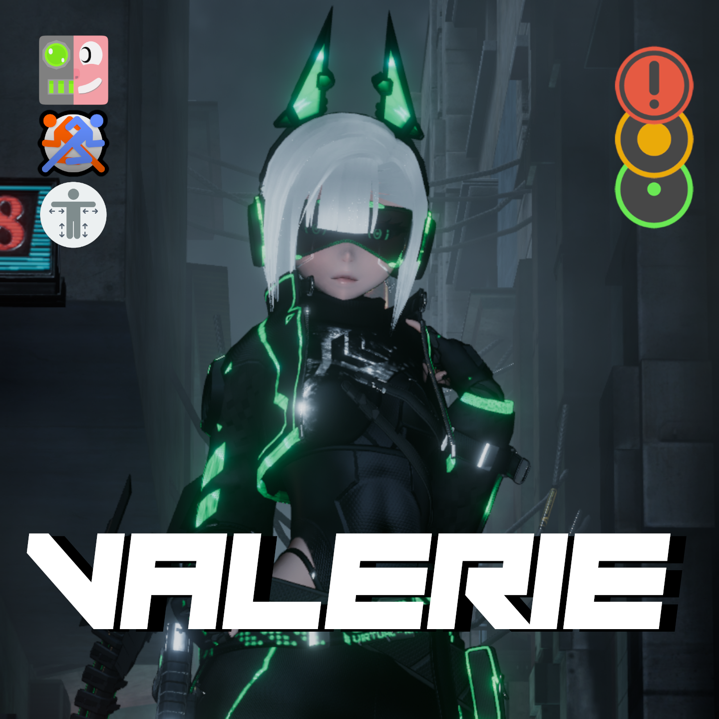 Valerie [PC + Quest] Optimized+VRCFury+Facetracking