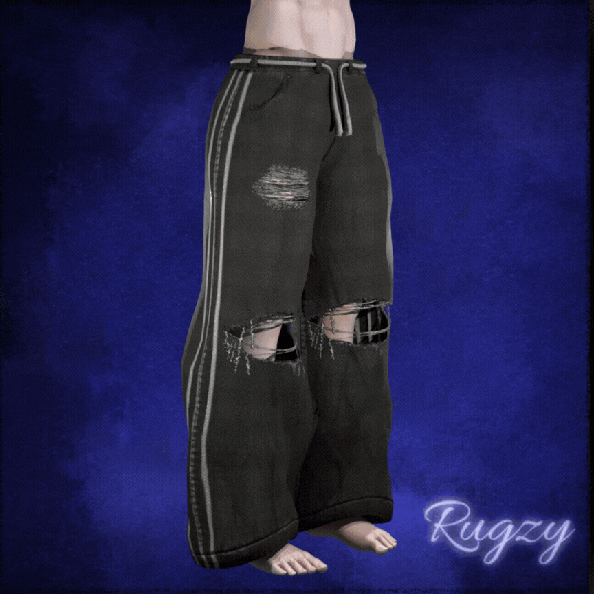 RR Baggy Ripped Pants - Also has none ripped versions now!