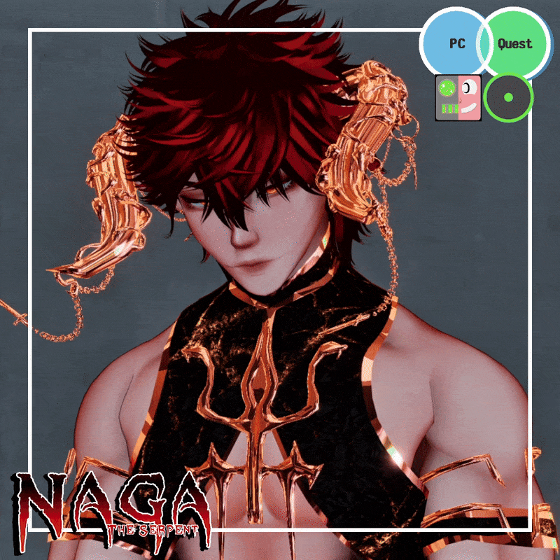 🔺 NAGA - THE SERPENT 🔺 ( PC / QUEST / VRCFT / OPTI / APARTMENT / GOGO ) 🔺