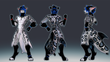 snow loepard the shark (free texture)
