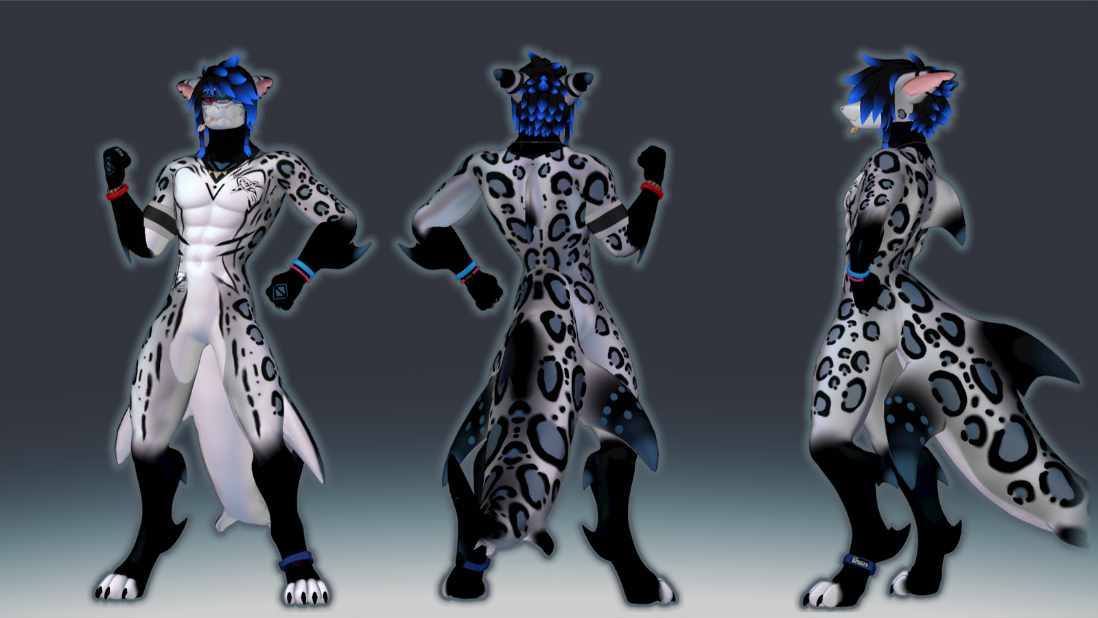 snow loepard the shark (free texture)