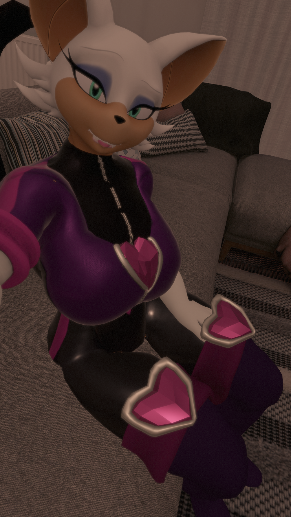 Rouge the Bat VRChat Avatar (Warfaremachine Port)