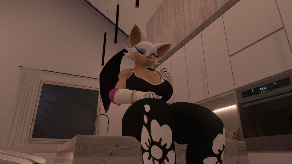 Rouge the Bat VRChat Avatar (Warfaremachine Port)