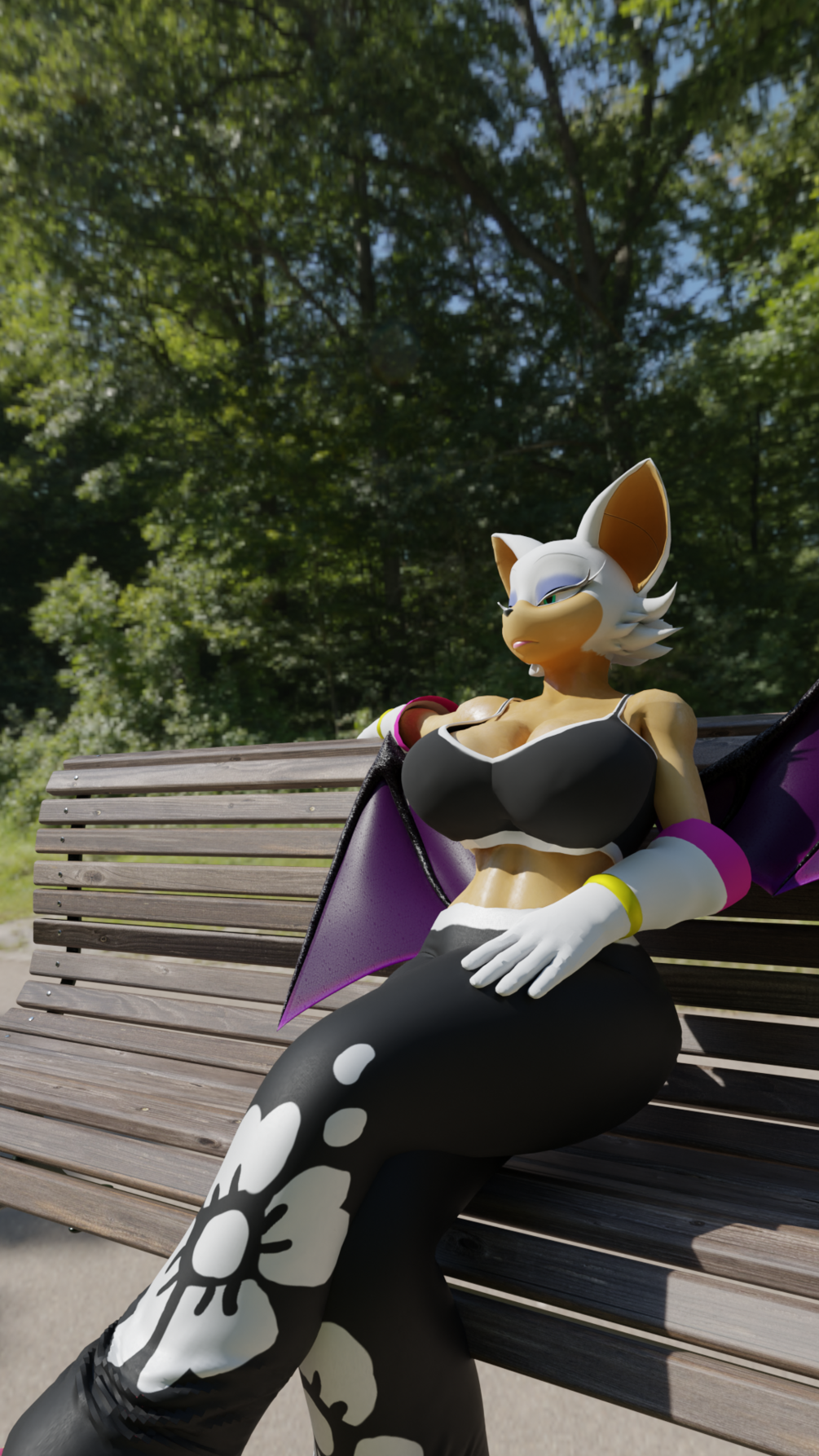 Rouge the Bat VRChat Avatar (Warfaremachine Port)