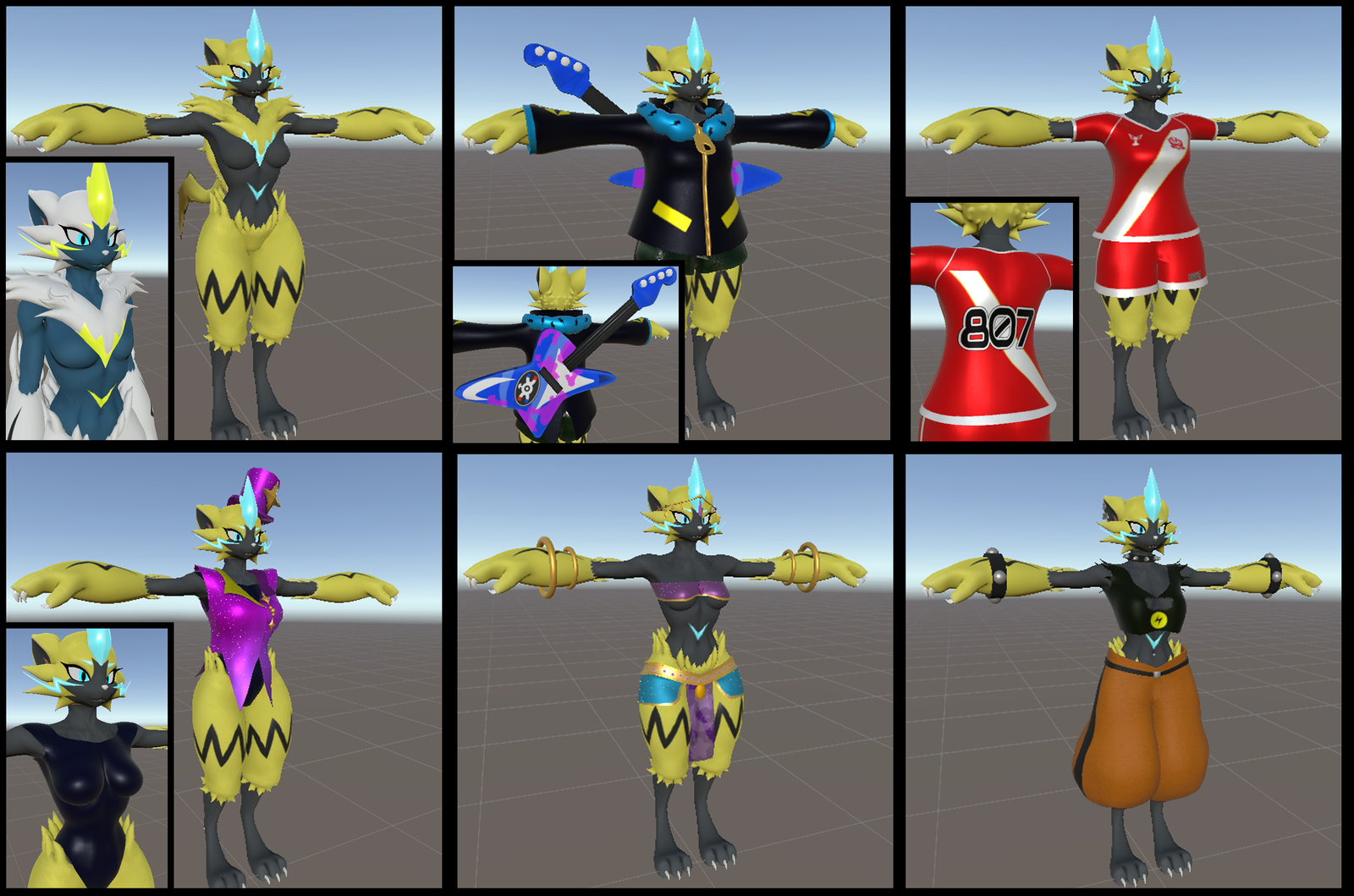 Zeraora VRChat Avatar (Warfaremachine Port)