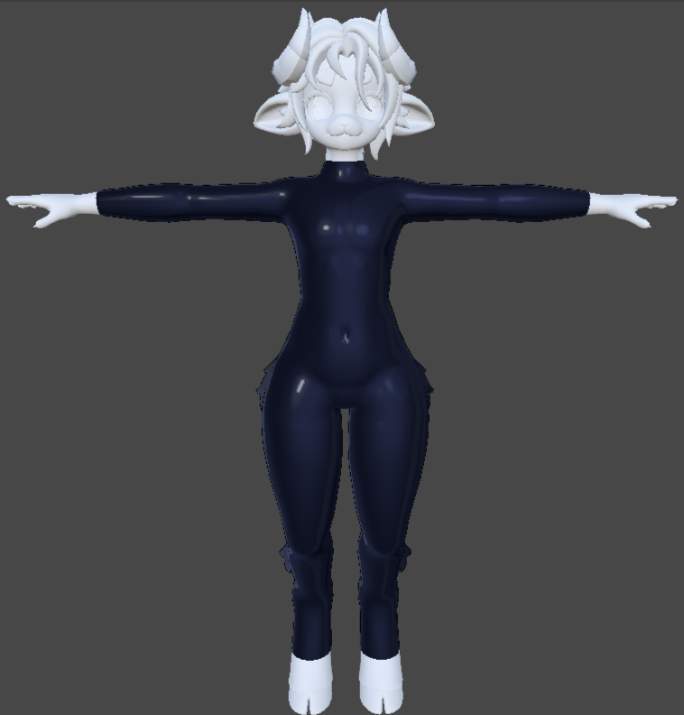 Momoko Simple Latex Suit