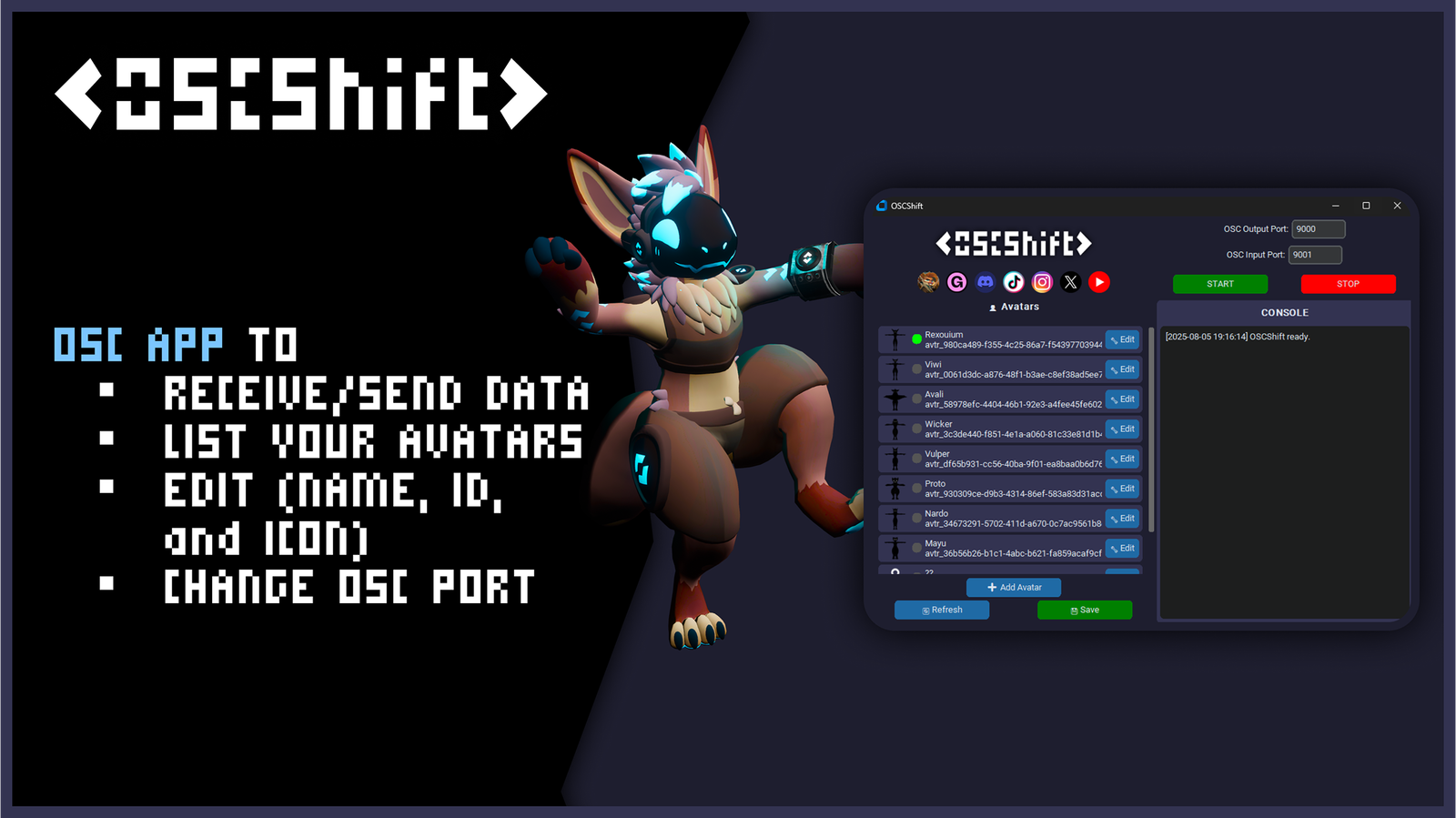🔁OSCShift - VRChat OSC Asset