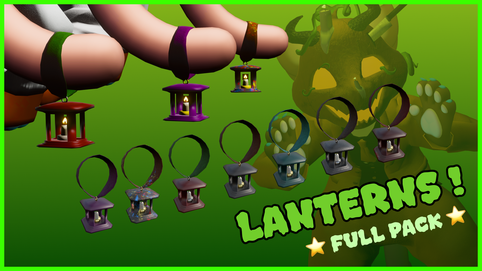 🎃MayroeWeen - Pumkin Head & Lantern (Mayu Avatar)