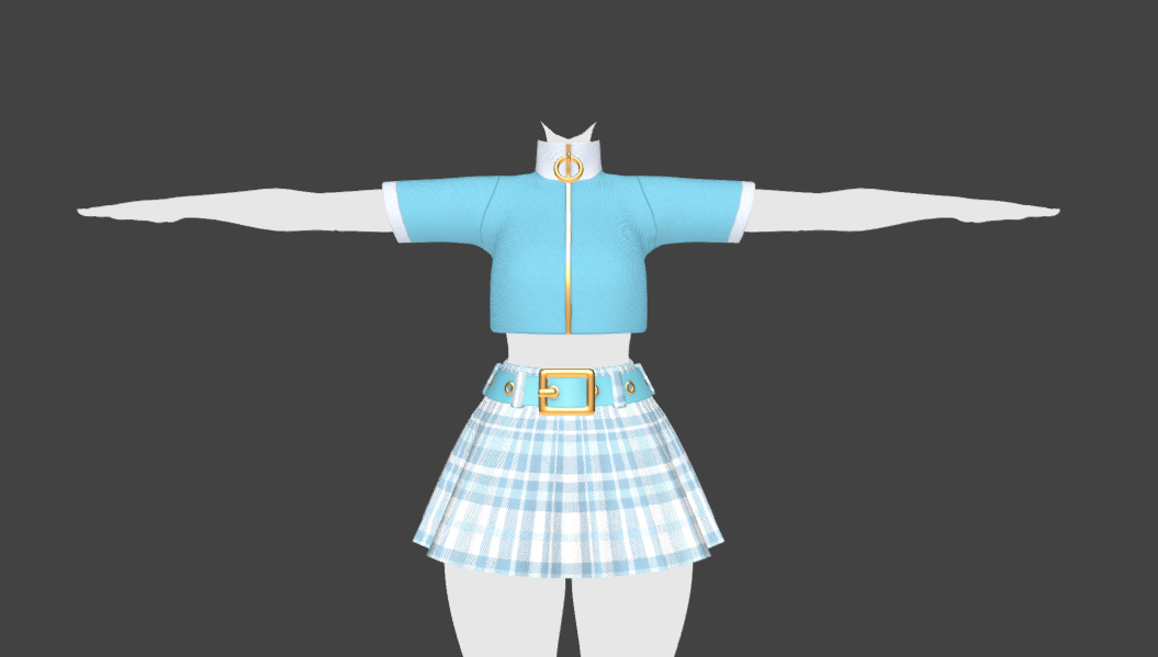 Cute Crop Top & Skirt