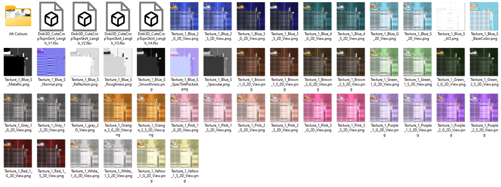 Cute Crop Top & Skirt