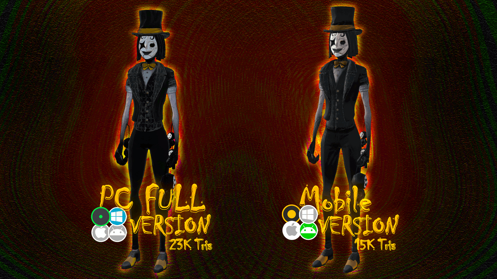 FREE ┼ Hollow Marionettist ┼ Face Tracking ┼ VRChat Avatar ┼ [PC-Quest-Mobile]