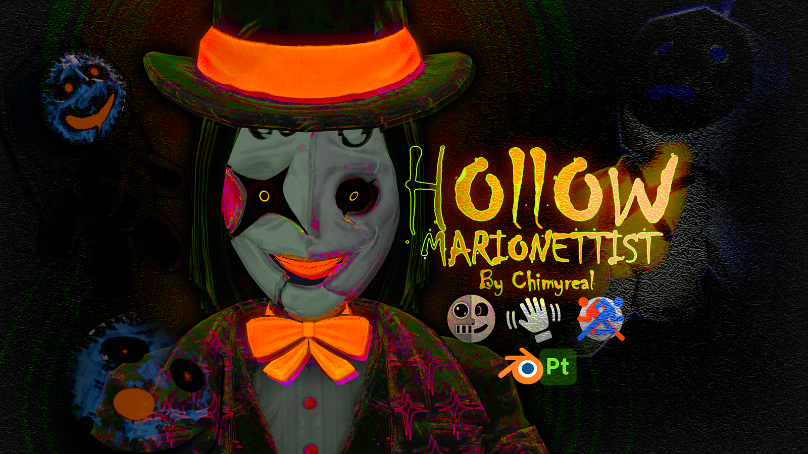 FREE ┼ Hollow Marionettist ┼ Face Tracking ┼ VRChat Avatar ┼ [PC-Quest-Mobile]