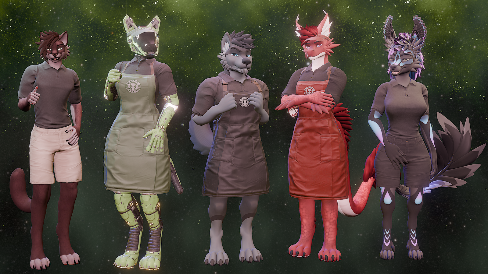 [P.0.E] - Starbolds Barista Outfit