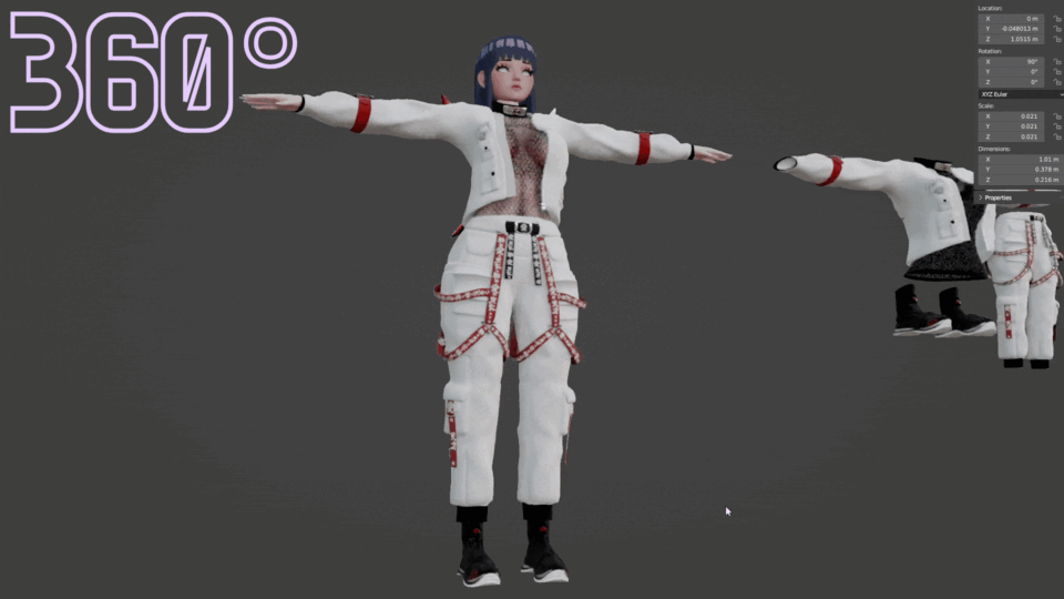 Cyber Shinobi Outfit by Angemon