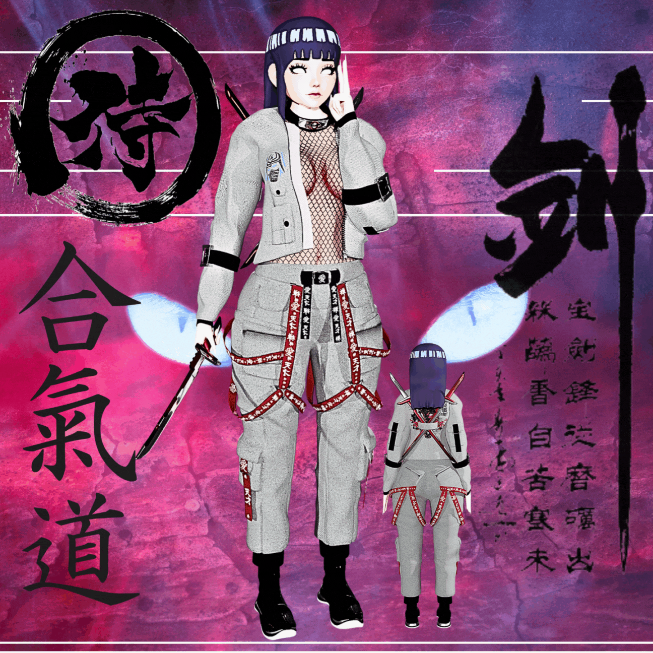 Shinobi Outfit + Katana by Angemon