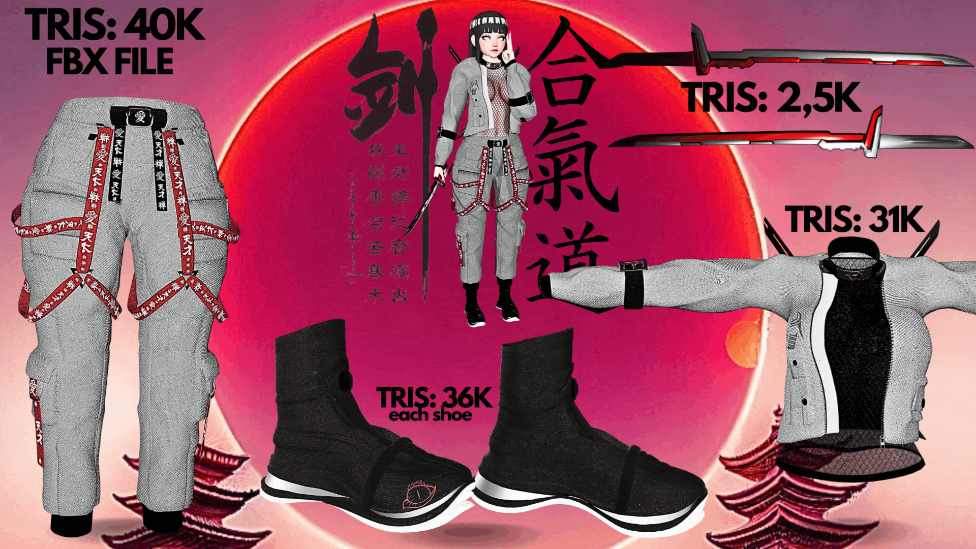 Shinobi Outfit + Katana /// by Angemon