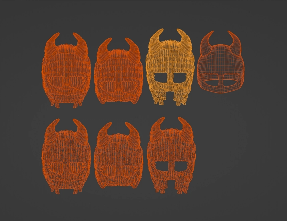 Demonio Mask (3 in 1) // by Angemon